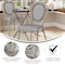 Flash Furniture Marseille Thonet French Bistro Stacking Chair, Black/White Textilene and Bamboo Print Alum Frame SDA-AD642002S-TXT-BLKWH-LTNAT-GG - alternate 2